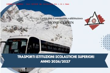 Trasporti istituzionali scolastiche superiori anno 2026/2027