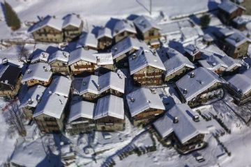 Frazione di Ville vista dal drone